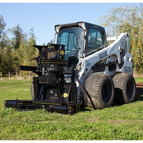 used skid steer tree shear attachment|skid steer tree cutting attachments.